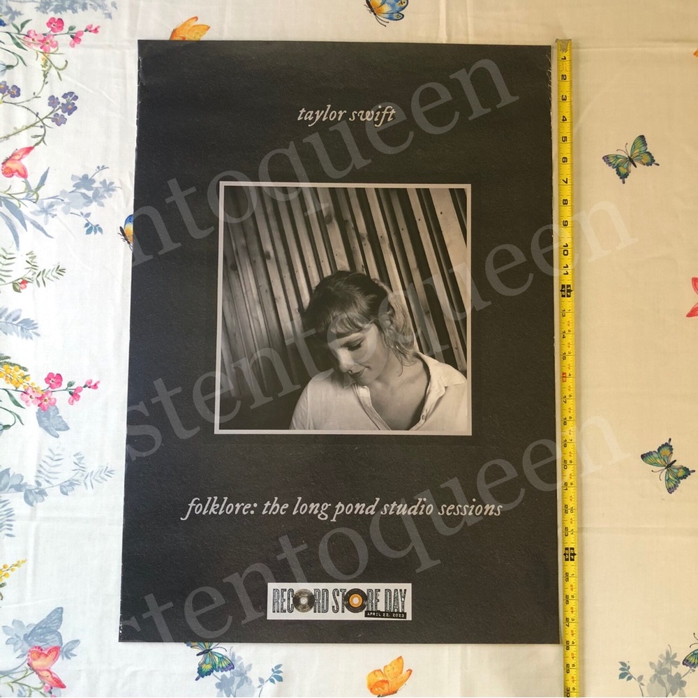Taylor Swift Folklore Long Pond Studio Sessions RSD Promo Poster 20x28" litho